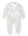 Purebaby | Vanilla Blossom Zip Growsuit