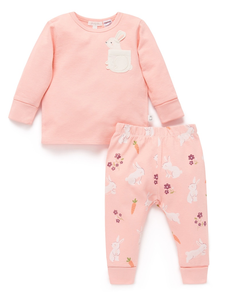 Purebaby | Hungry Bunny PJ Set