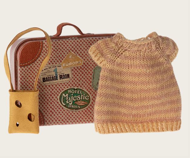 Maileg | Knitted Dress and Bag in Suitcase