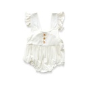 Anvi Baby | Bamboo Ruffle Romper - White
