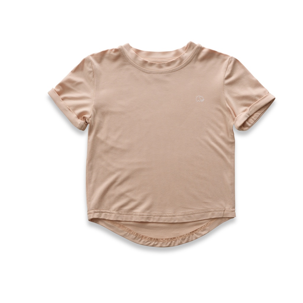 Anvi Baby | Bamboo Spandex T-Shirt - Coral Peach