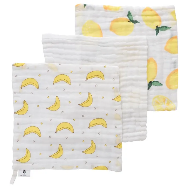 Anvi Baby | Organic Bamboo Face & Burp Cloth Set of 3