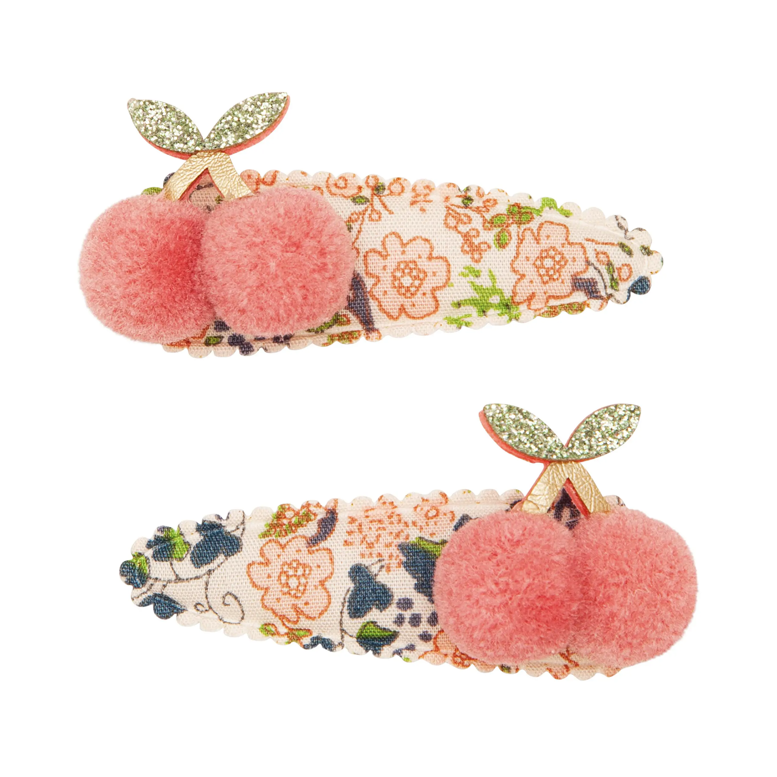 Mimi + Lula | Floral Pom Pom Cherries Clips