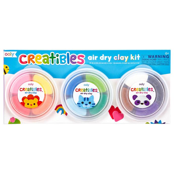 Ooly | Creatibles DIY Air Dry Clay Kit (Set of 15)