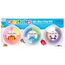 Ooly | Creatibles DIY Air Dry Clay Kit (Set of 15)