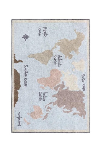 [C-VINTMAP] Lorena Canals | Washable Rug - Vintage Map