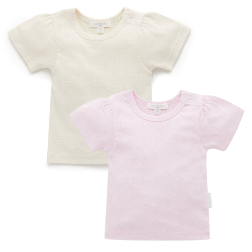 Purebaby | Pointelle Shortsleeve Tee