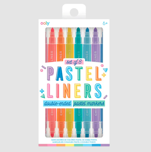 [130-054] Ooly | Pastel Liners Double Ended Highlighters