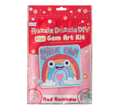 [161-081] Ooly | Razzle Dazzle Mini Gem Art Kit - Rad Rainbow