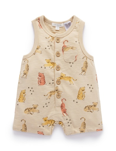 Purebaby | Jumping Jaguars Sleeveless Onesie