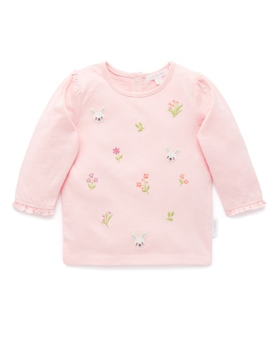 Purebaby | Apricot Bunny Long Sleeve Tee