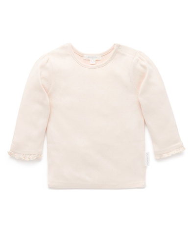 Purebaby | Cloud Pointelle Rib Layering Top