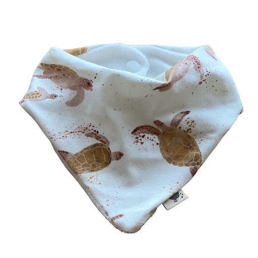 [45463321] Vay's Kingdom | Bandana Bib - Turtle Brown