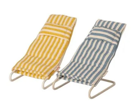 [11-1407-00] Maileg | Beach Chair Set, Mouse