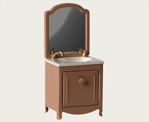[11-2117-00] Maileg | Mouse Sink Dresser w/ Mirror