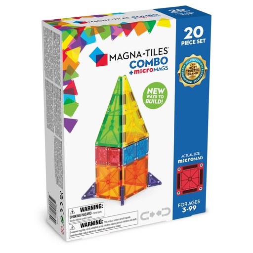 [244020CO] Magna-Tiles | microMAGS Combo 20-Piece Set 