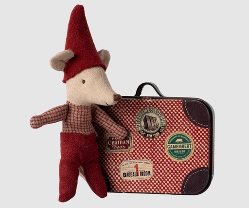 [14-4700-00] Maileg | Christmas Mouse in Suitcase