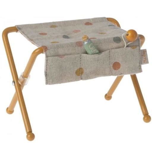 [11-3101-01] Maileg | Nursery table, Baby mouse - Ocher