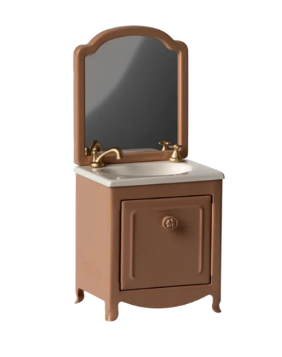 [11-4115-02] Maileg | Sink dresser, Mouse - Dark Powder