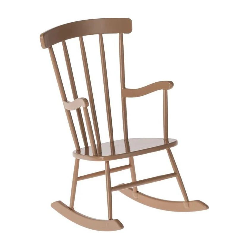 [11-4113-00] Maileg | Rocking Chair, Mini - Dark Powder 