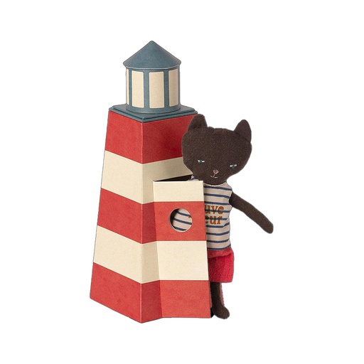 [16-1900-00] Maileg | Sauveteur, Tower With Cat 